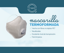 Cargar imagen en el visor de la galería, MASCARILLA TERMOFORMADA CON VENTAJAS DE USO