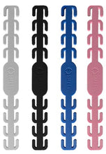 Cargar imagen en el visor de la galería, CUATRO SUJETADORES DE CUBREBOCAS DE LOS COLORES GRIS, NEGRO, AZUL Y ROSA