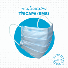 Cargar imagen en el visor de la galería, CUBRBEOCAS TRICAPA AZUL 
